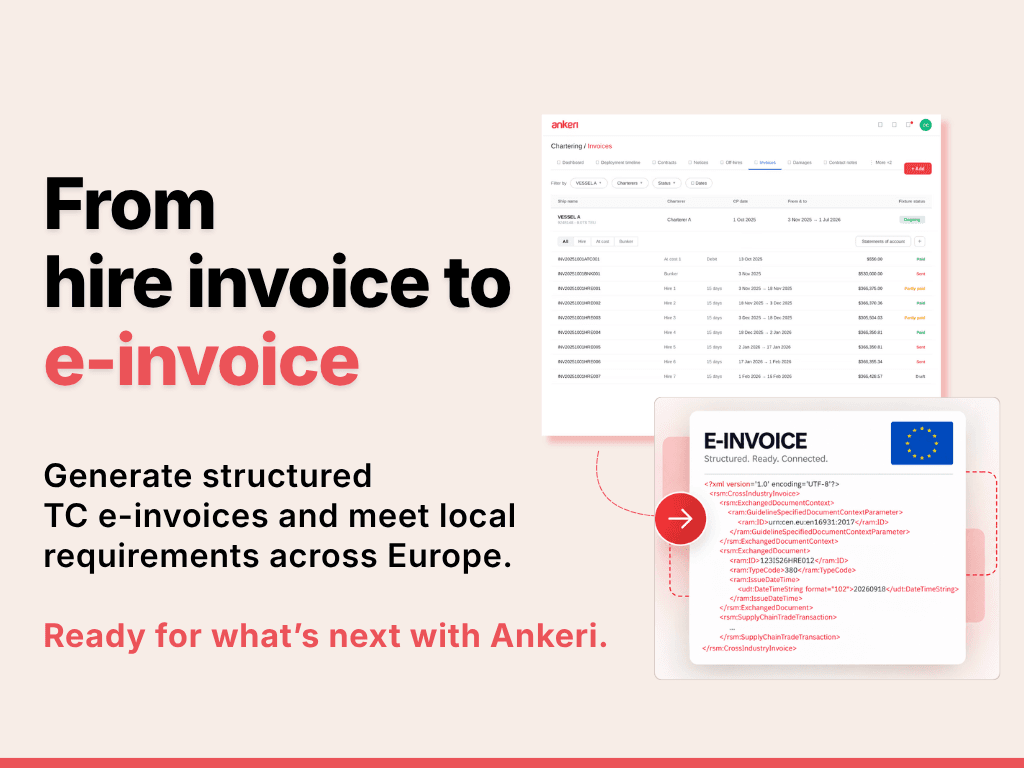 Ankeri e-invoices hire invoices
