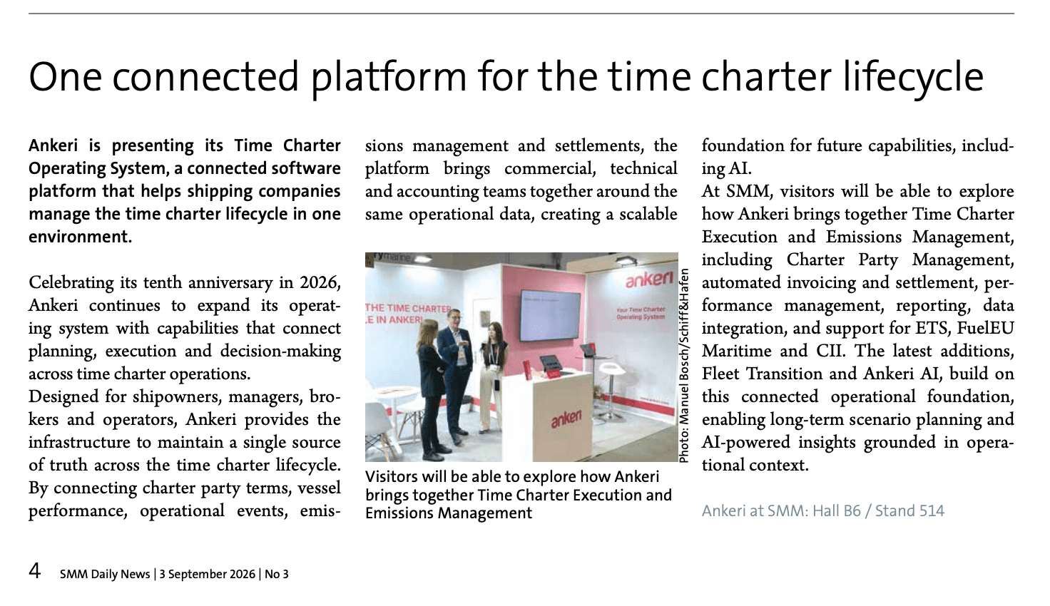 Ankeri featured on SMM 2026 Daily News
